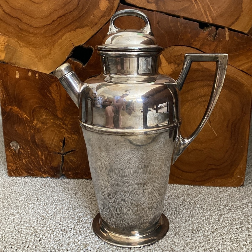 Electro-Plated Nickel Silver Art Deco Cocktail Shaker